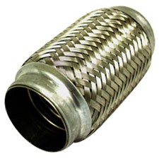 3.00" Braided Exhaust Flex Joint 6.00" Long Stainless Steel - Click Image to Close